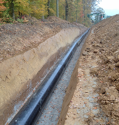 Neubau Wasserleitung Mühlacker